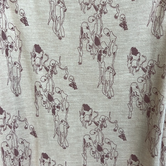 H&M Skeleton Dancing Bat Wing Draped Tank Top - Picture 3 of 8